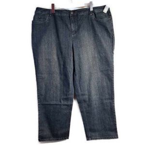 Talbots Classic Fit High-Rise Straight Leg Black Jeans Size 22WP